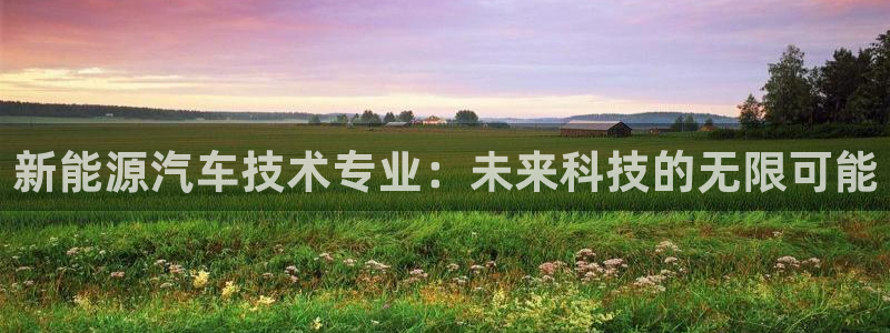 新宝gg投注：新能源汽车技术专业：未来科