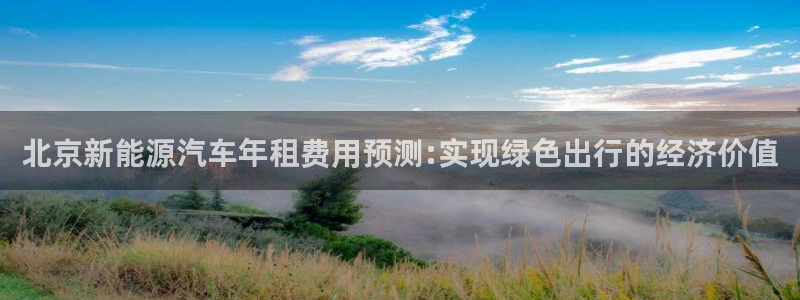 新宝gg 开户：北京新能源汽车年租费用预