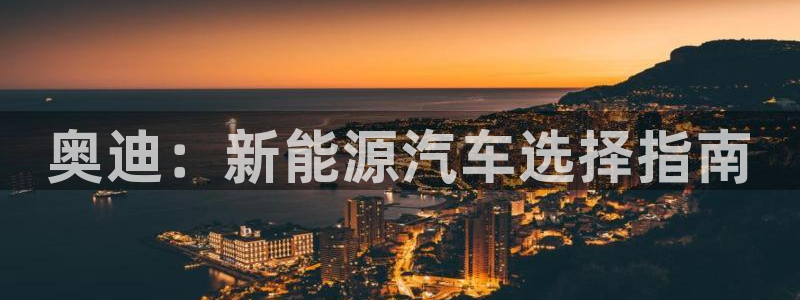 新宝+gg+登录:奥迪:新能源汽车选择指南