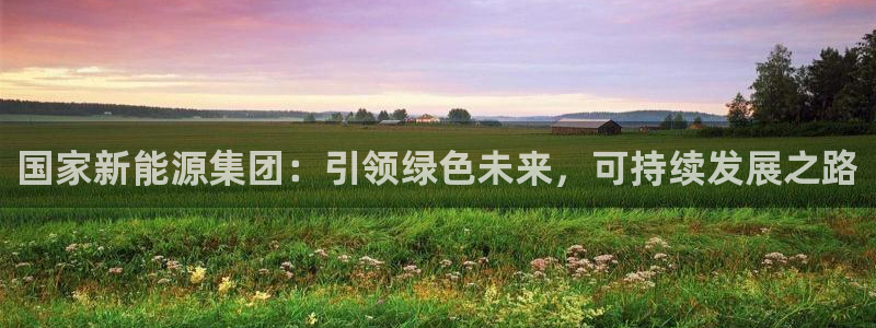 新宝gg玩法:国家新能源集团:引领绿色未来,可持续发展之路