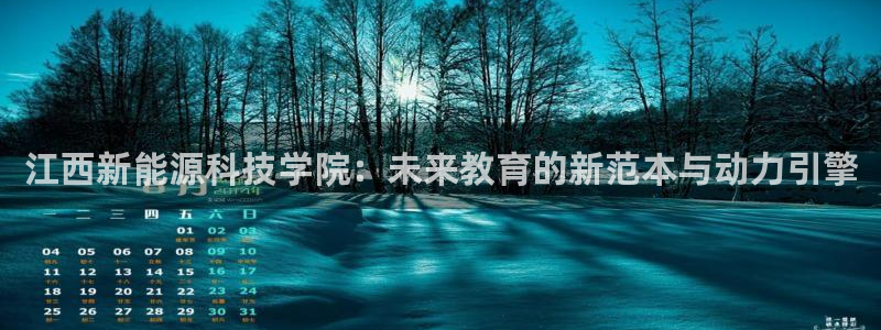 新宝gg测速:江西新能源科技学院:未来教育的新范本与动力引擎
