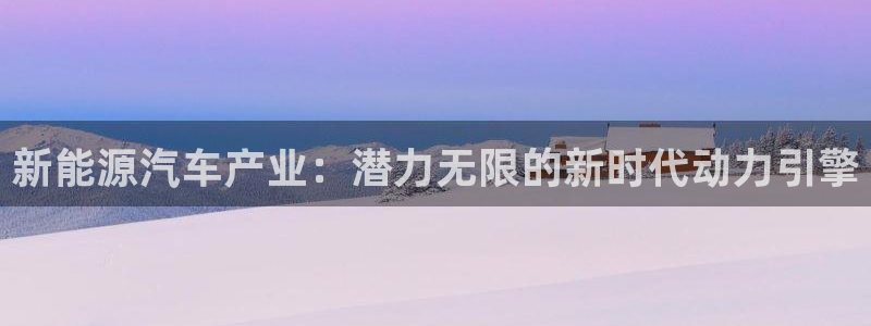 新宝gg佳740005：新能源汽车产业：