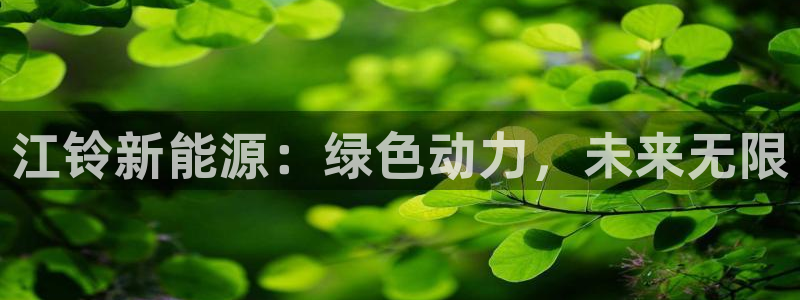 怎么下载新宝gg：江铃新能源：绿色动力，